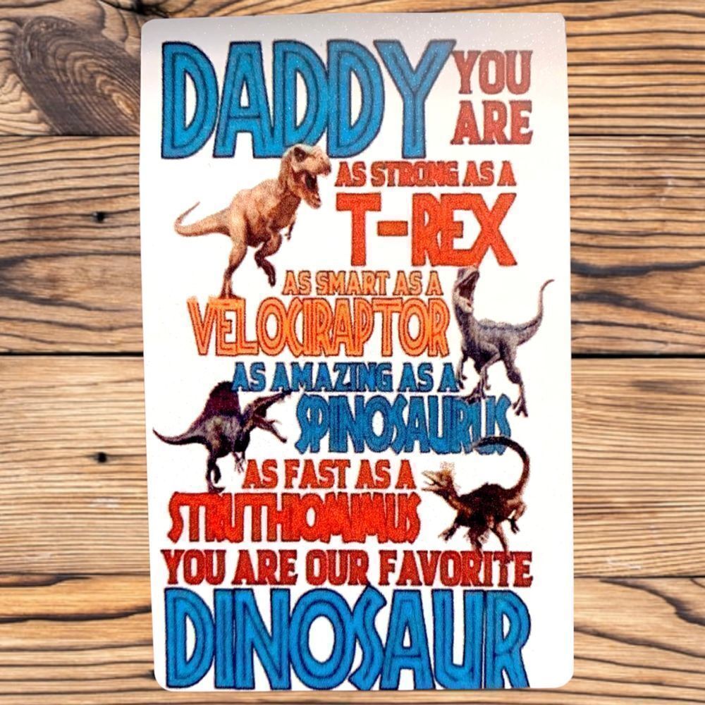 Father’s Day Present Magnet Daddy Dinosaur